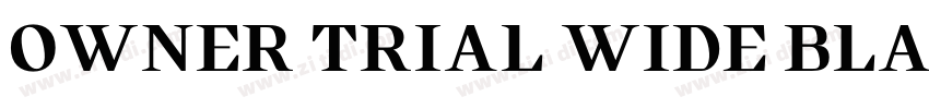 OWNER TRIAL WIDE BLA字体转换 OWNER TRIAL WIDE BLA字体转换